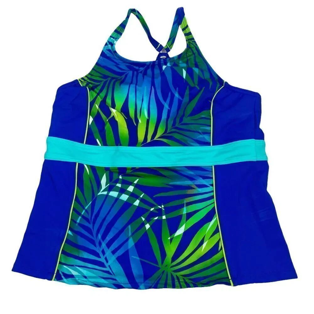 Lands' End High-Neck Tankini size 10